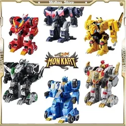 Monkart Transformation Robot Moncha Pixie Vasper MEECARDS Bitroid Zero Draka Rarrken Leo Megaroid  Action Figure Kids Gift Toys