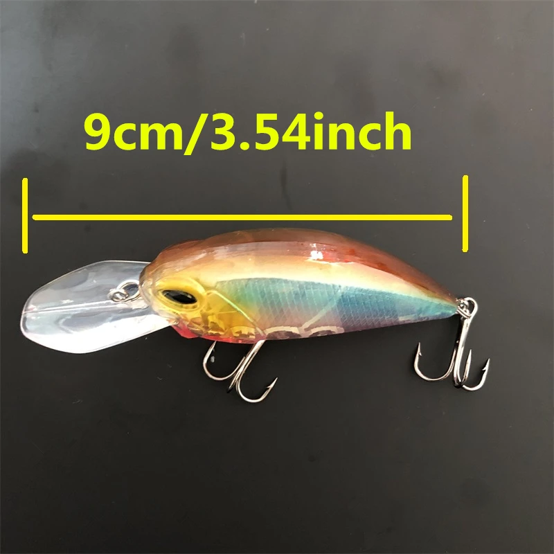 LURETV DUO نفس النمط منتصف المستوى السمين 2 قطعة 9 سنتيمتر 15.5 جرام كرانك موراتا كي السمين روك ليتل السمين الغوص العميق السمين 9065 #4