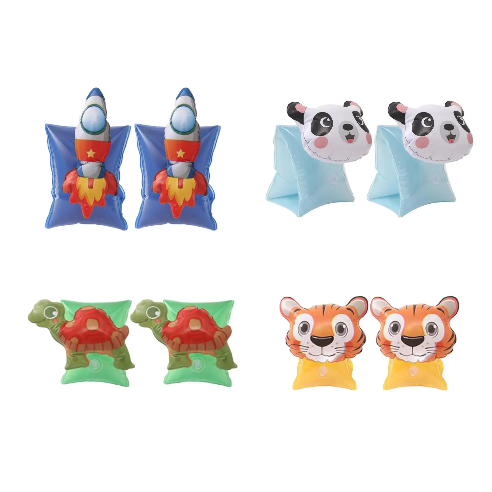 

1 пара плавающих надувных повязок на руку для плавания