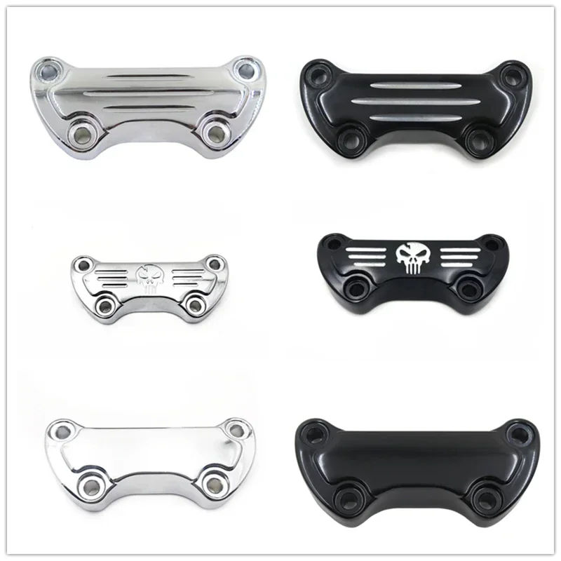 Motorcycle Pars Scalloped Handlebar Riser Clamp for Harley Davidson Sportster 1200 Low Rider FXRS