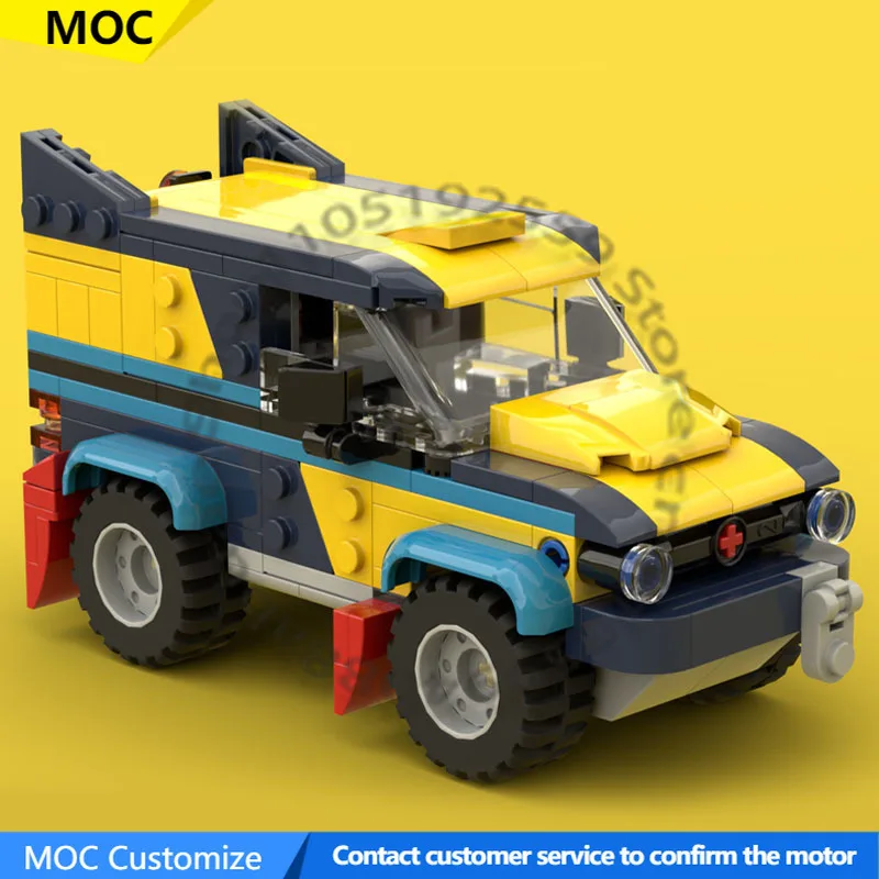 294 PCS Transport Car Rally Raid 4x4 Evolution MOC Customize Modular Building Block Educational Brick DIY Toy Christmas Gift