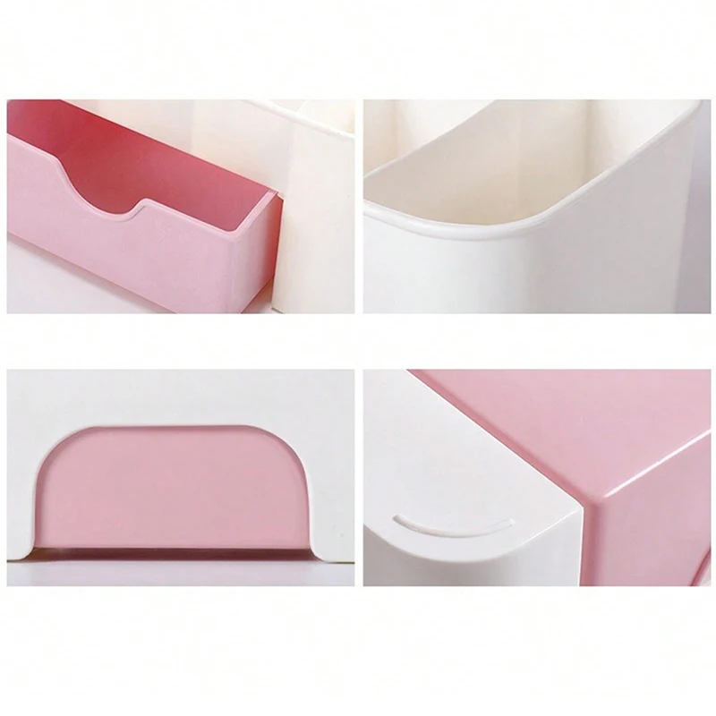 Nail Storage Box Plastic Drawer Style Easy to Clean Desktop Organization Large Capacity Cotton Swab Polishing Sand Strip Toolbox