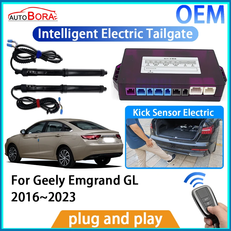 

AutoBora Intelligent Electric Tailgate Automatic Lifting Kit Remote Control Opener Trunk for Geely Emgrand GL 2016~2023