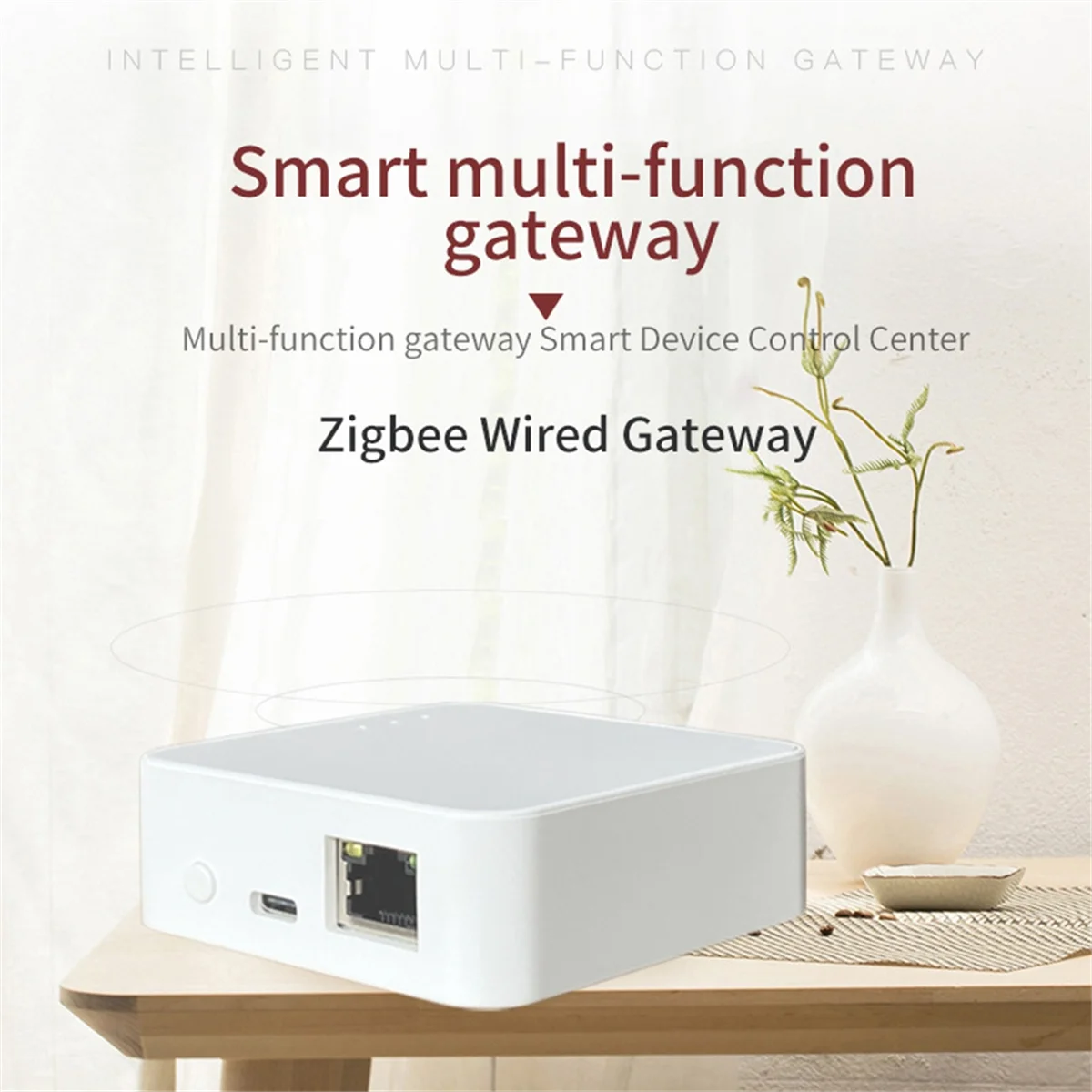 A71Z Tuya Sart Wired Zigbee 3.0 Gateway Hub Smart Life APP Automation Voice Remote Control Intelligent Multi-Function Gateway