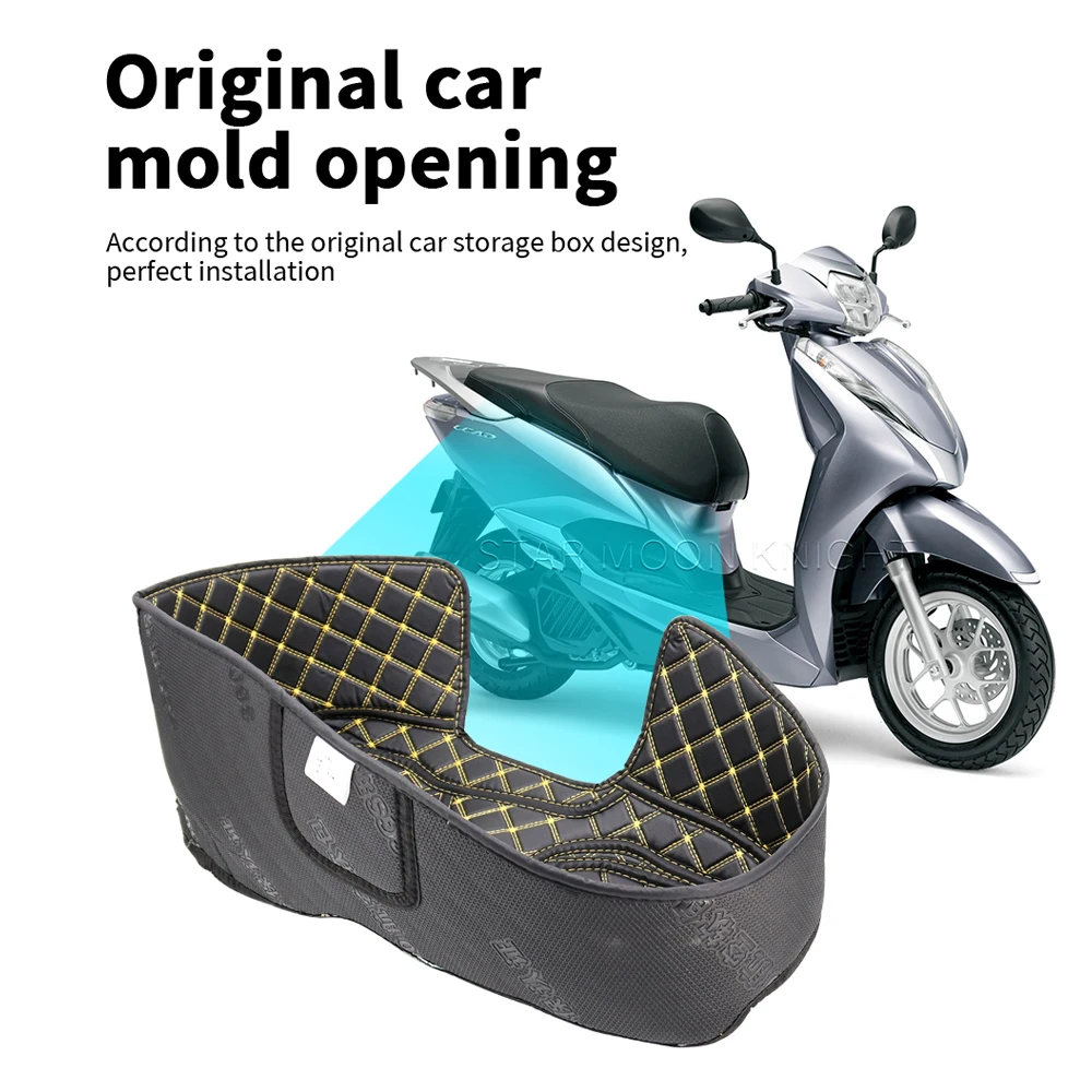 Motorcycle Storage Box Liner Luggage Tank Cover Seat Bucket Pad For Honda LEAD125 LEAD 125