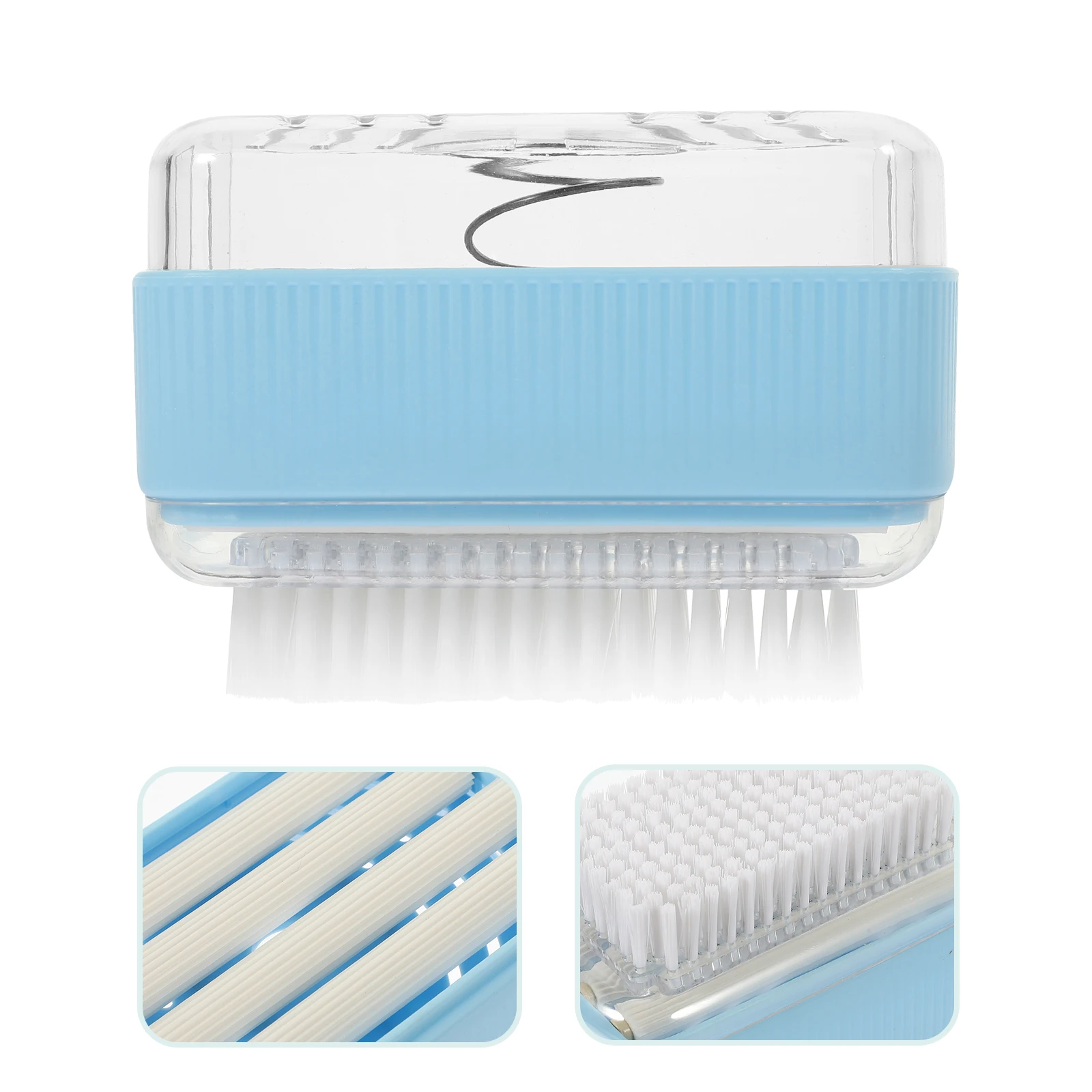 

Soap Foaming Box Laundry Brush Roller Drain Holder For Home Pp Abs Materials Non-Slip Embossed Hollow Drainage