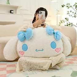 Coussin en peluche Sanurgente Cinnamoroll, chien de dessin animé mignon, grande taille, oreiller de canapé de chevet, jouet en peluche pour enfants, cadeau pour filles, 110cm