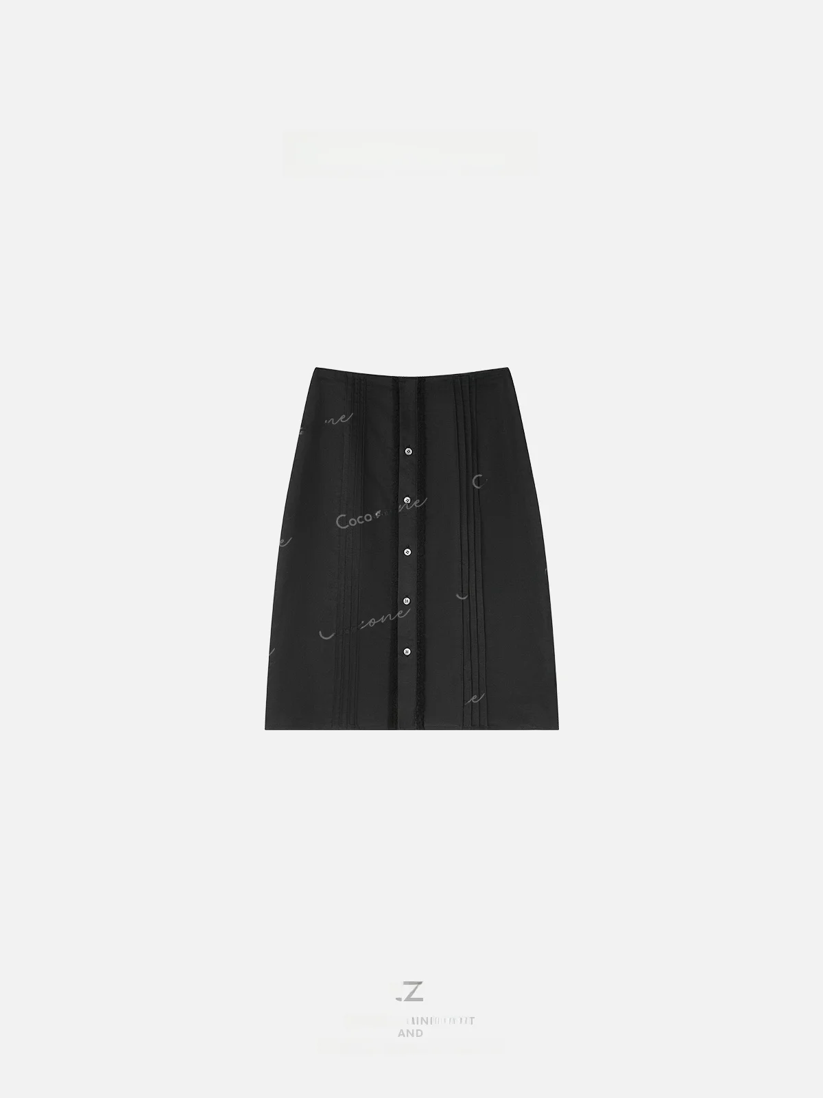 Slimming A-Line Skirt Women's Double-Sided Wear Vintage Summer Retro Design Zone ZONE Versatile Mid-Waist Cotton Linen Blend
