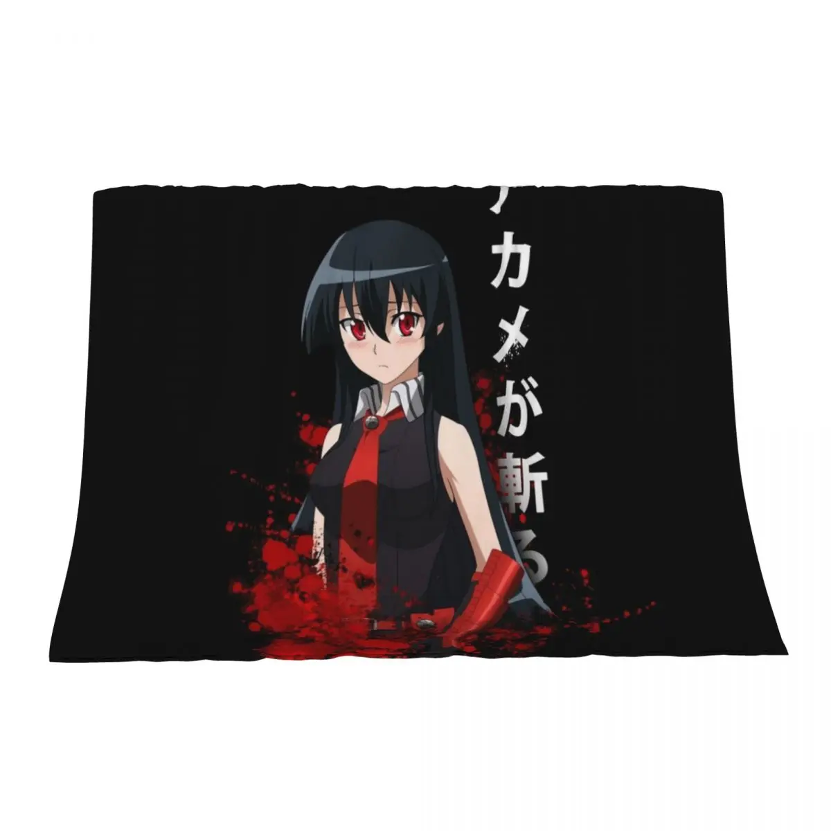 

Akame ga kill Throw Blanket Cute Plaid Cute Flannel Furry Blankets