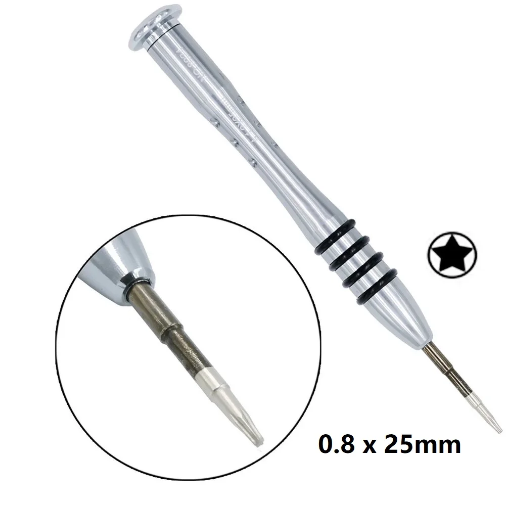 

5 Star Pentalobe Screwdriver Aluminum Alloy Labor-saving Top Magnetic Tip For Laptop Mobile Phone Aluminum Handle