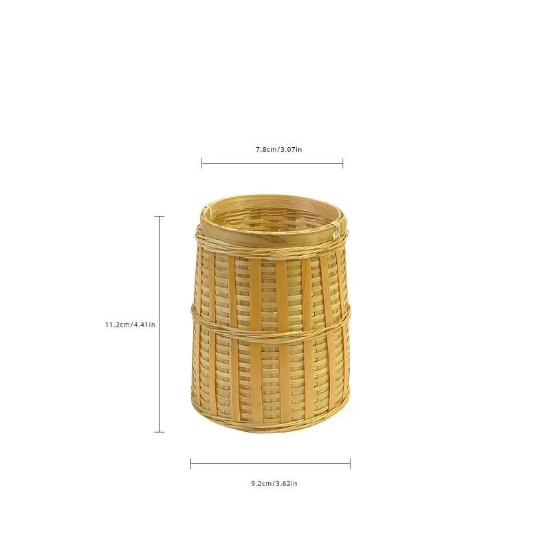 Rattan Pen Holder Pen Holder For Desk Waterproof And Sturdy Pen Holder School Office Supplies Stationery Desk Organizer