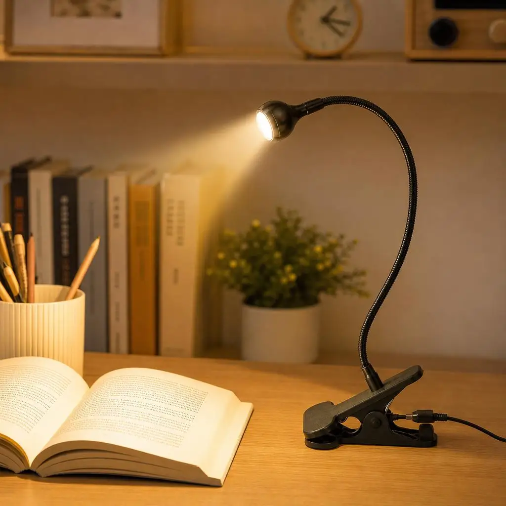 Flexible USB Clip-On Reading Lamp 1