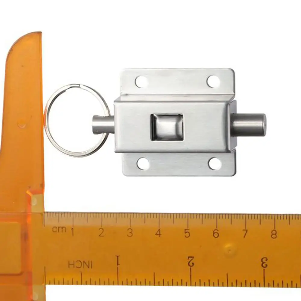 Portable 430 Stainless Steel Automatic Spring Latch Sliver Butterfly Shaped Elastic Insert Ring-Pull Home