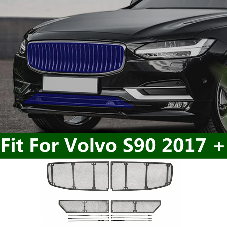 

Front Grille Insert Net Auto Insect Screening Mesh Protector Cover Fit For Volvo S90 2017 - 2020 Exterior Accessories