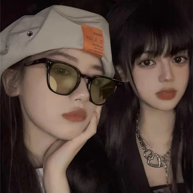 Yellow Black Shades Vintage Square Cycling Sunglasses Women Oversized Sun Glasses Fashion Uv400 Eyewear Bicycle Goggles