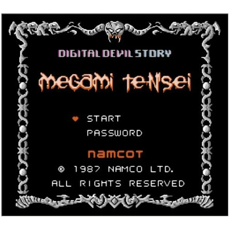 Digital Devil Story English Game Cartridge for NES Console 72Pins Video Game Card