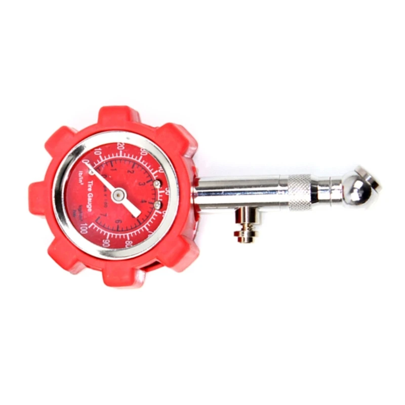 Dial Tire Pressure Gauge for Motorcycle/Car/Truck Tires (0-100PSI) Tire Pressure Air Pressure Meter Dropship