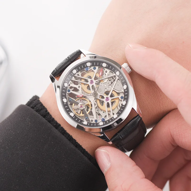 New Top brand Luxury Mens watch waterproof Fashion hollow out Mechanical watches luminous Automatic MAN Watch relogio masculino