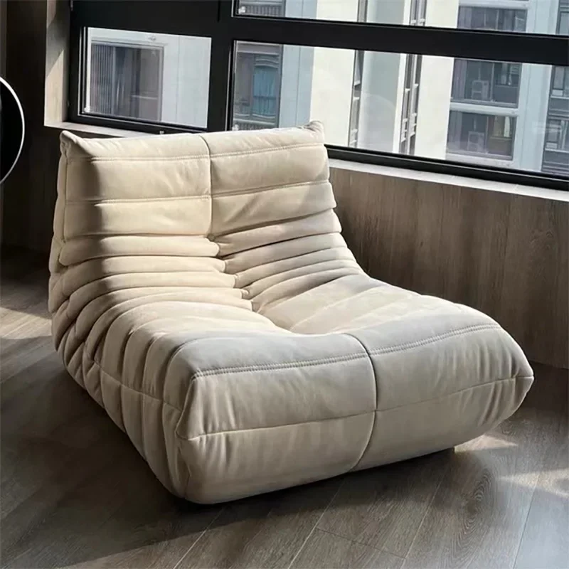 Armless Bean Bag Couch for Living Room Sofas Bedroom Lazy Floor Sofa Soft Fireside Chair Salon Office Single Seated Foam Sofa