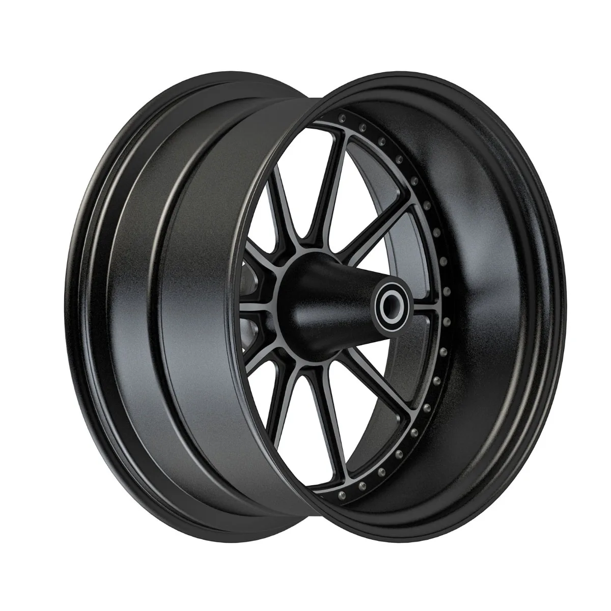 Black Aluminum Alloy Motorcycle Wheels for Harley 09-later Touring Models Front & Rear Rim Accessories Compatible
