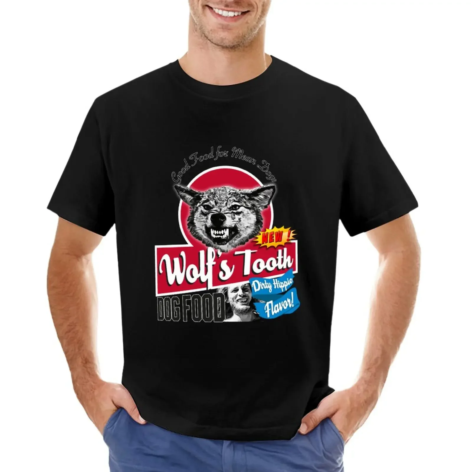 Wolfs Tooth Dog Food Dirty Hippie Flavor T-Shirt vintage clothes plus sizes Short sleeve tee Men's t shirts