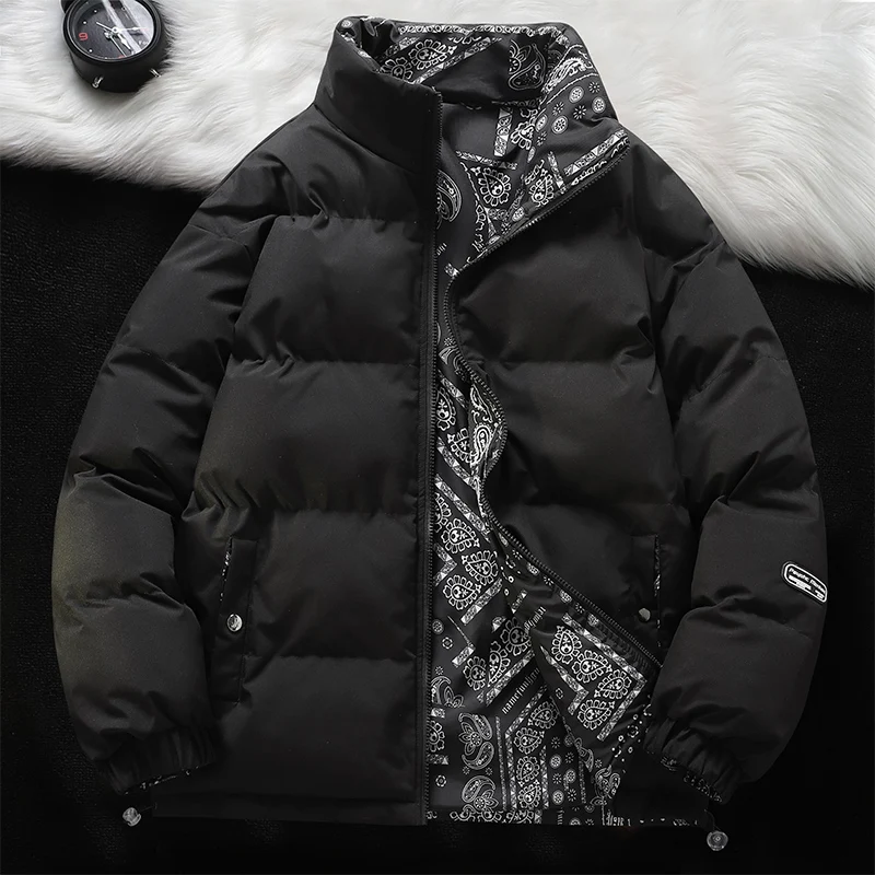 

New Winter Thermal Thick Unisex Jackets Fashion Warm Snow Couples Coats Parkas Loose Puffer Coat Outwear Apricot Blue Parka