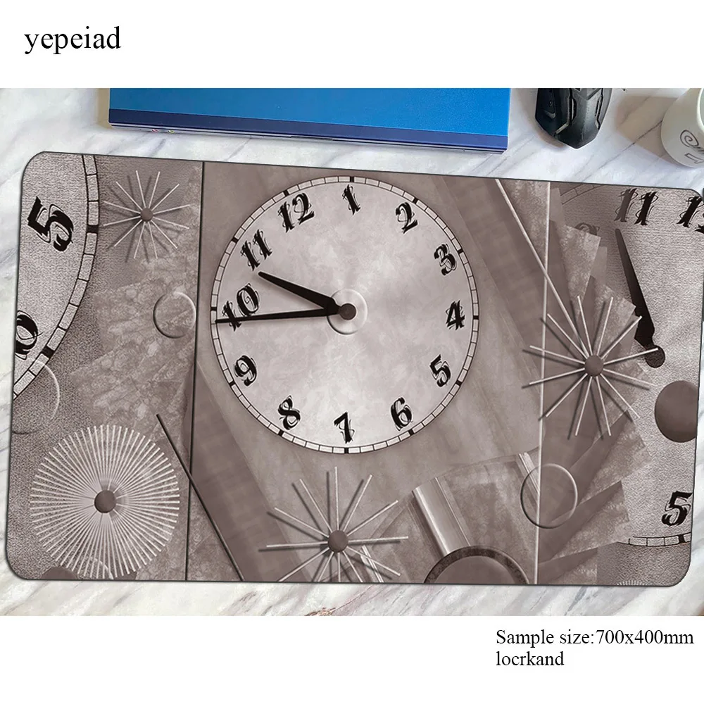 Clock mousepad esports gaming mouse pad big gamer mat 800x400x4mm game computer desk padmouse keyboard locrkand large play mats