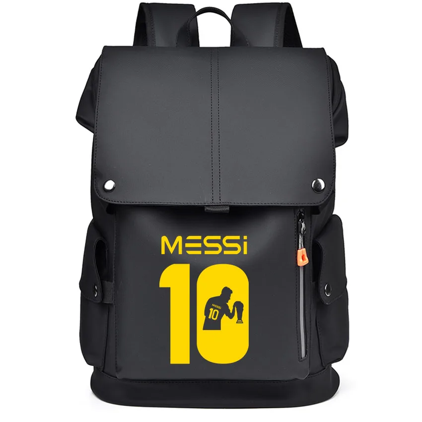 

Mens Business Laptop Backpack Football Super Stars MESSI Number 10 Printing Expandable Backpack Waterproof USB Travel backpacks