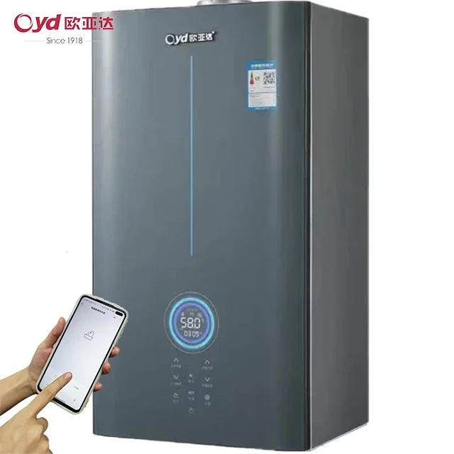 A16 wall mounted gas boiler 16 to 40KW Double circuits touch control panel with beautiful price