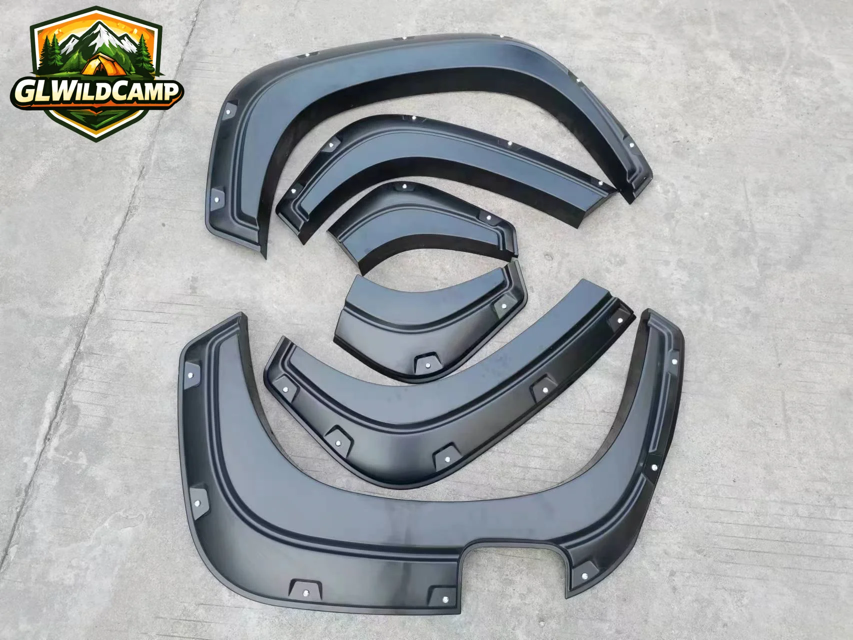 Pickup Truck Conversion Kit Wheel Arch Wheel Eyebrow Fender Flares with Decoration Bolts for Triton L200 MR MQ Strada 2019-2022