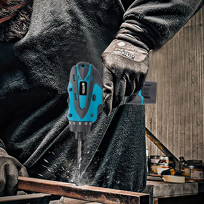 Electric Goddess 12V Electric Cordless Drill Wireless Screwdriver DIY Household Handheld Power Tool For Makita 18V Battery
