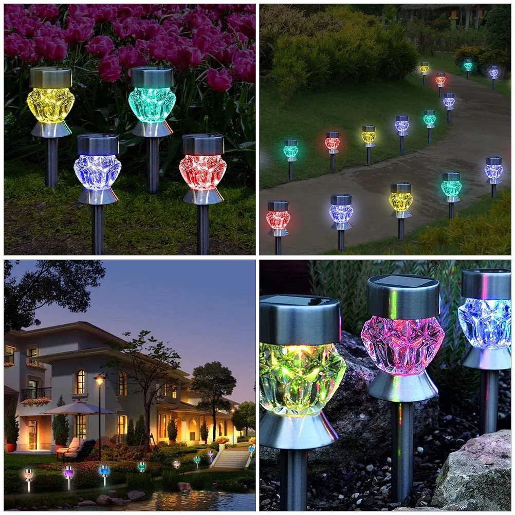 

1 set 1 Set Solar Stainless Steel Waterproof Led Outdoor Garden Lawn Light For Path Yard 120 Characters
