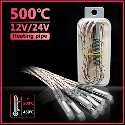 Piezas de impresora 3d, tubo de calefacción de bloque térmico, Cartucho de calefacción E3D V6, Volcán Hotend, 50W, alta temperatura, 12V, 24V, 70W