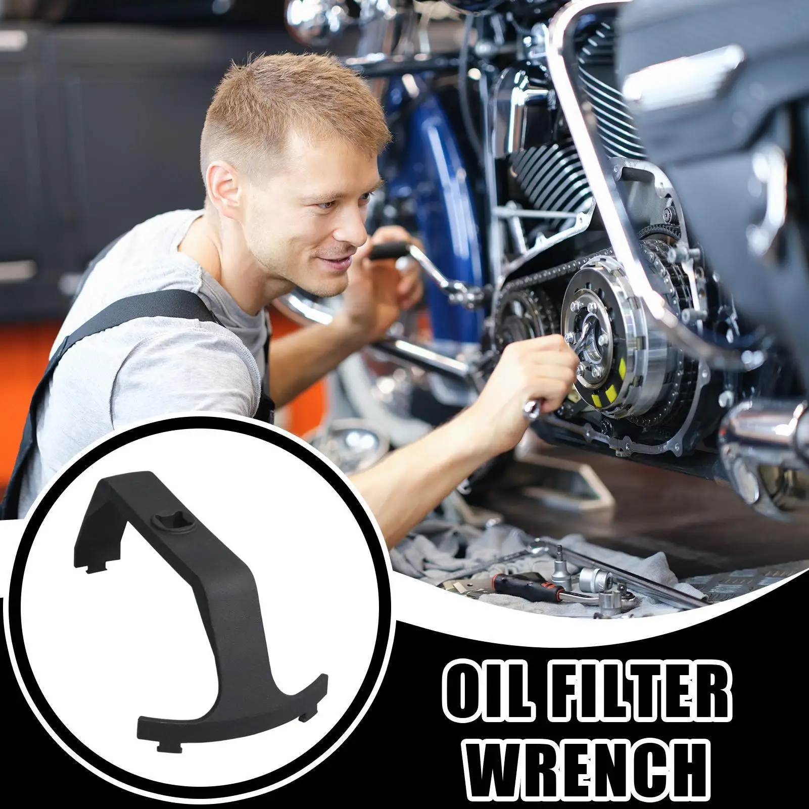 Strumento per anello di bloccaggio del serbatoio dell'olio Anello di bloccaggio per mittente del serbatoio dell'olio Strumento per aprire il tappo Chiave per la rimozione del filtro per la manutenzione dell'auto Rimorchio marino