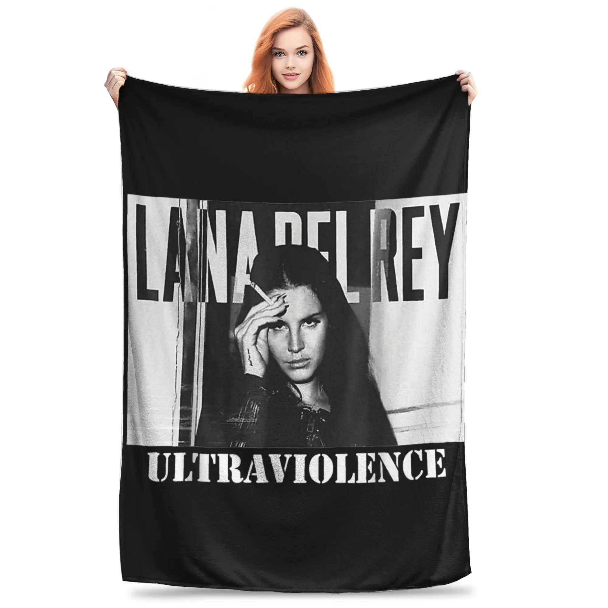 

Винтажное флисовое одеяло Lana Del Rey, одеяло для дивана, уличное теплое одеяло для спальни,