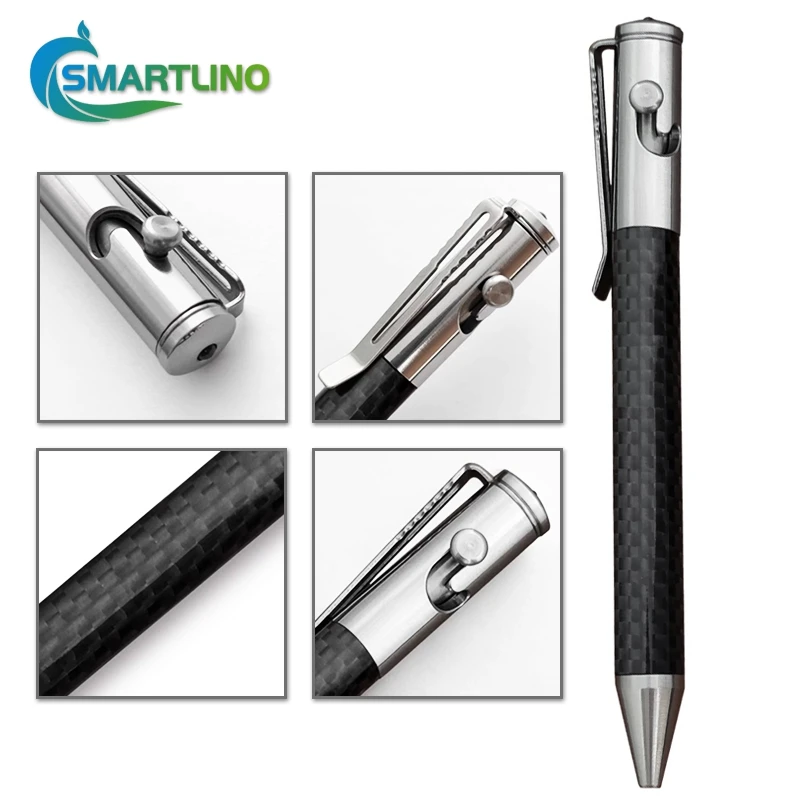 Imagem -06 - Multi-função Self-defense Tactical Pen Fibra de Carbono Business Signature Ballpoint Disjuntor de Vidro de Emergência Kits de Sobrevivência