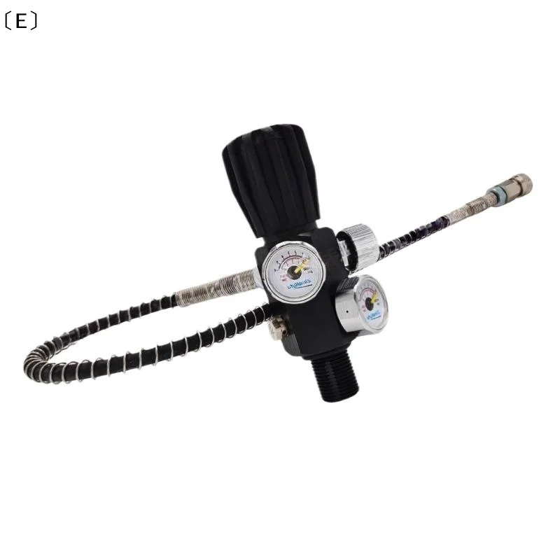 

Адаптер для заправки баллонов HPA (1 шт.) с клапаном, шлангом 50 см и двойным манометром, 6000 фунтов на кв. дюйм / 400 бар, для дайвинга и акваланга〔Winter5〕