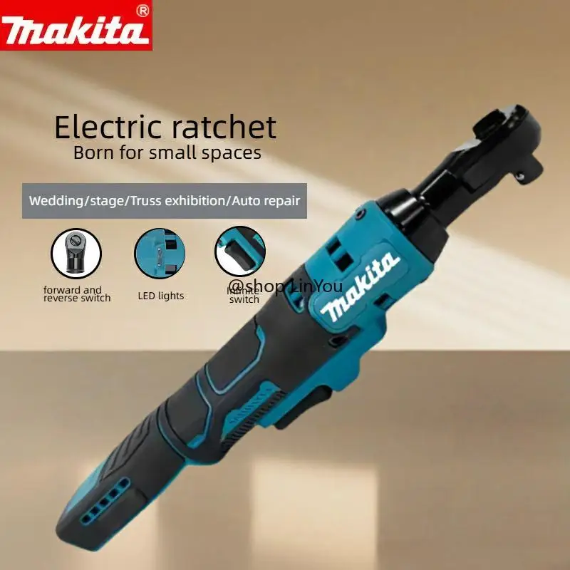 Makita Brushless Ratchet Right Angle Wrench Cordless Variable Speed Power Wrench LED 18V Power Tools(Attributes optional)