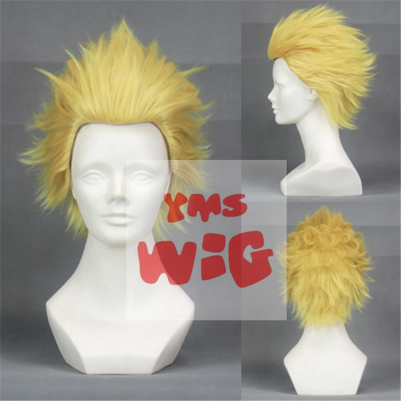 YMS Archer Gilgamesh Cosplay Wig Fate/stay Night Golden Fluffy Short Heat-resistant Hair Fate/zero Anime Costume Role Play Wigs