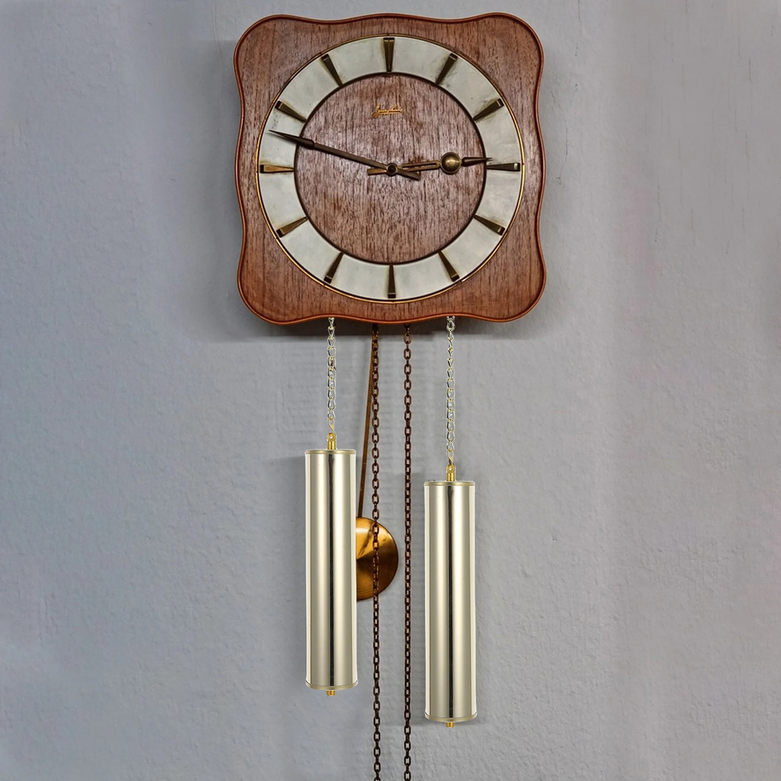 

Decorative Hammer Clock Weight Replacement Hollow Flower Chain Metal Parts Vintage Wall Clock Supplies Home Office Accessories