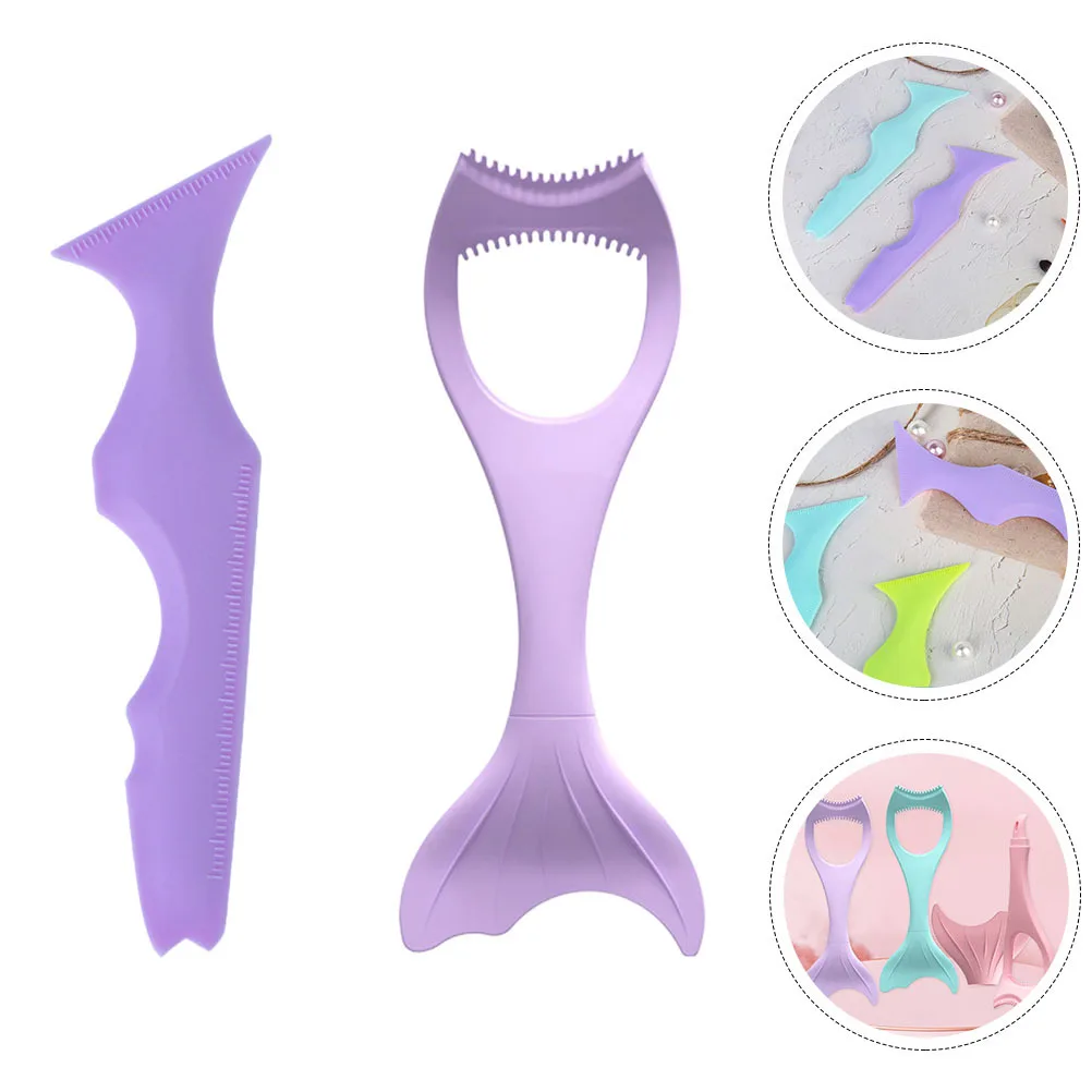 2 stuks siliconen eyeliner stencil ooglidbeschermer oogmake-up hulpmiddel herbruikbare make-upbeschermer voor nauwkeurige toepassing en mascara