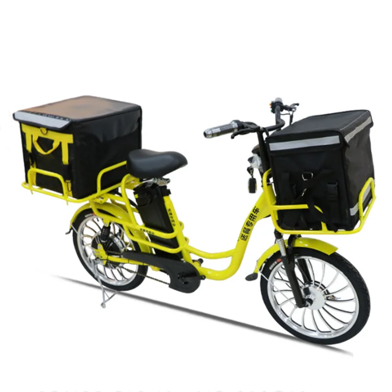 OEM Cheap Fast Food Delivery Folding Electric Bicycle for Sale 20 inch 48 V Long Range Pedal Assist City Electric Bike custom