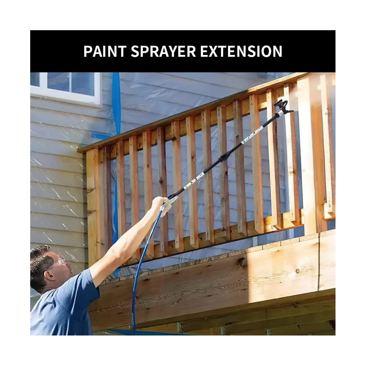 Удлинитель распылителя 12 дюймов (30 см) + сопло 517 + наконечник сопла, Защитная крышка для замены G7/8-14 для безвоздушного распылителя B