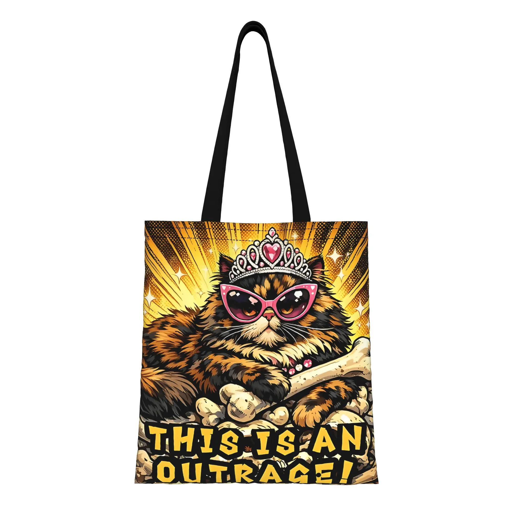 Reusable Trendy Donut Shopping Bag Women Tote Bag Portable  Shopper Bags