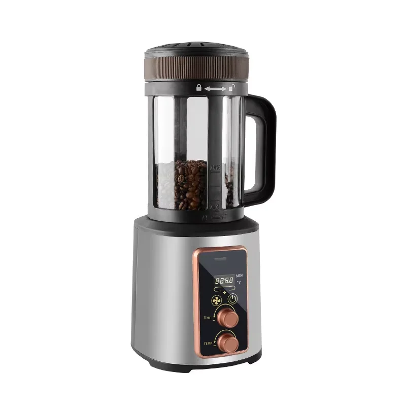 Mini Coffee Bean Roaster Multifunctional Temperature Regulating Automatic Timing Hot Air Roaster for Kitchen Use
