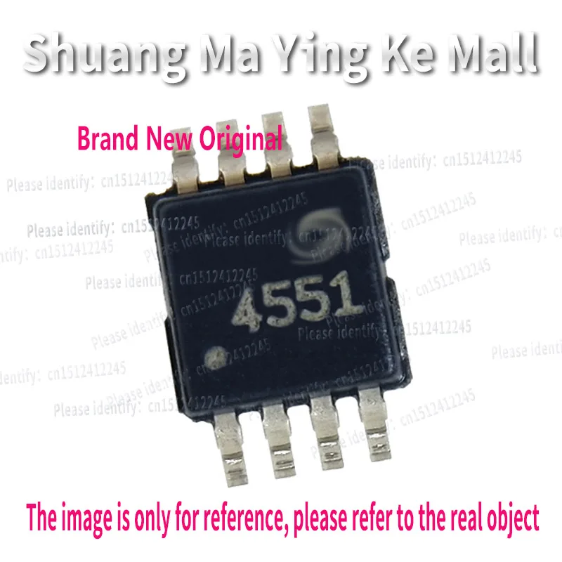 THS4551 THS4551IDGKR MARK: 4551 VSSOP8 Low Noise 150MHz, Fully Differential Amplifier IC CHIP THS4551IDGKT New Original   2PCS