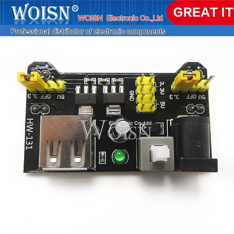 Breadboard Power Module Compatible with 5V 3.3V