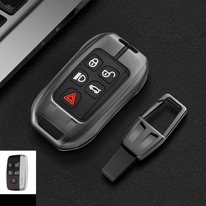 Fashion Car Key Case Cover For Land Rover Range Rover Sport Discovery 3 4 Elander 2 Evoque Car Accessories Holder Shell Keychain