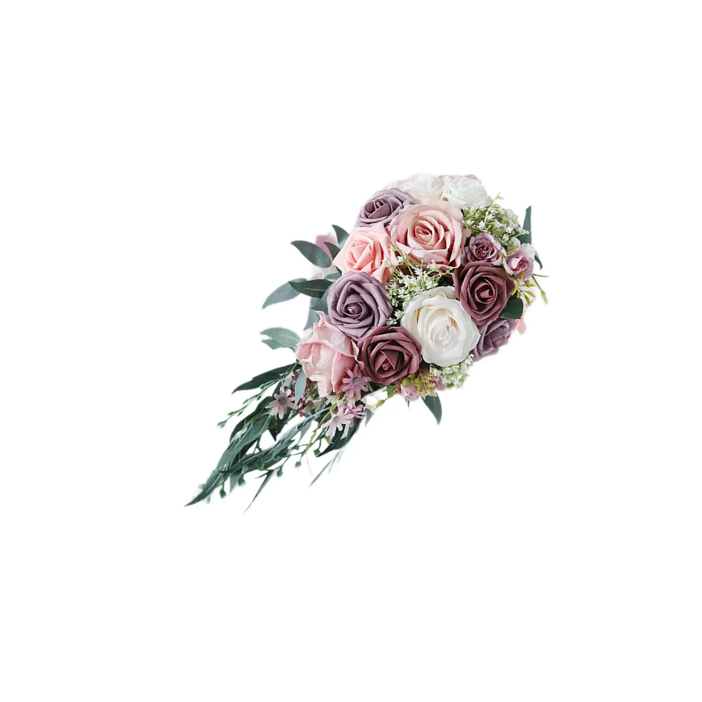 

Каскадный свадебный букет в стиле бохо Букет для макета сцены Свадебный душ