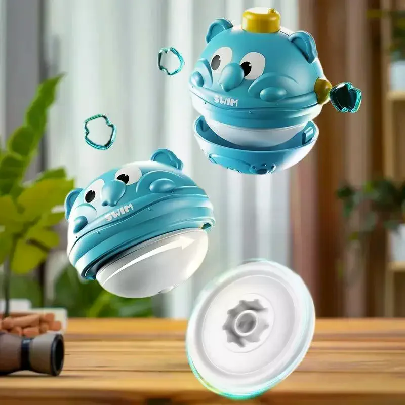 Animale del fumetto Animale domestico Top Giroscopio Multicolor Mano Occhio Coordinato Giocattolo di Plastica Genitore-Interazione Premendo Giocattolo Gioco